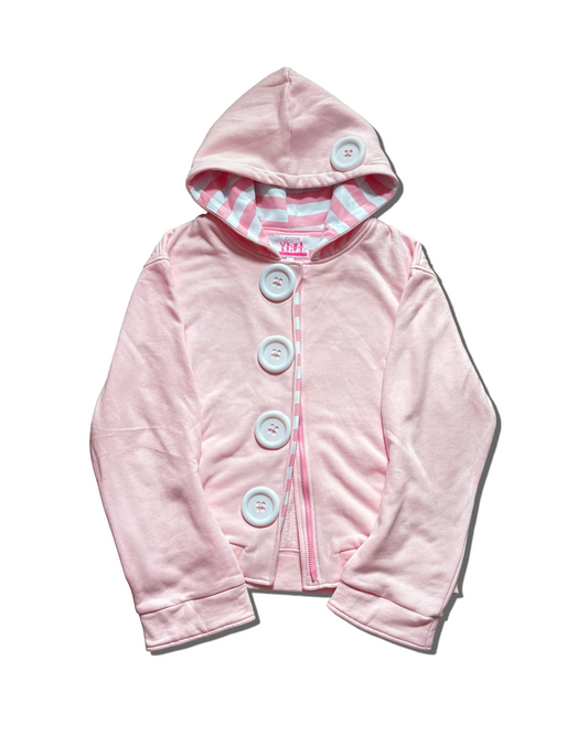 [PRE-ORDER] Big-Button Hoodie (Pink)